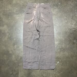 Vintage 50s Swell Set Brown Western Gabardine Pants 28x28